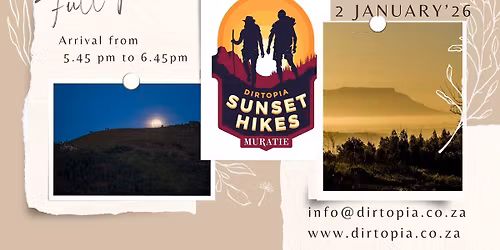 Jan 2026 Sunset to Full Moon Hike @ Muratie
