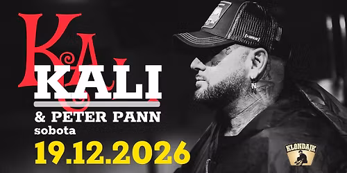 19.12.2026 | E\u274ckluz\u00edvny koncert KALI a Peter PANN \u2013 AFTERP\u00c1RTY 