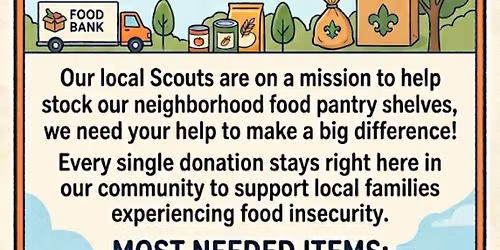 Scouting for Food Drive \ud83e\udd6a