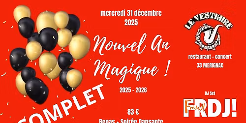 NOUVEL AN MAGIQUE \/ DJ set FRDJ! au VESTIAIRE \/\/ COMPLET