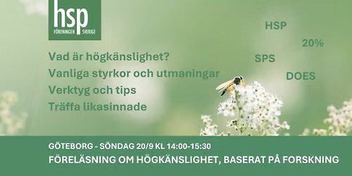 F\u00f6rel\u00e4sning om h\u00f6gk\u00e4nslighet - G\u00d6TEBORG