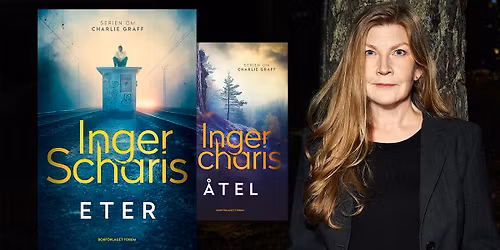 Inger Scharis - Boksl\u00e4pp och f\u00f6rfattarbes\u00f6k