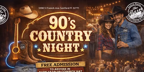 90's Country Night- FRIDAY NIGHT