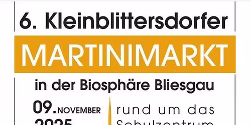 6. Martinimarkt in der Biosph\u00e4re Bliesgau