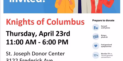 Knights of Columbus Blood Drive