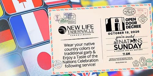 Open Door Decree: All Nations Sunday & Taste of the Nations Celebration