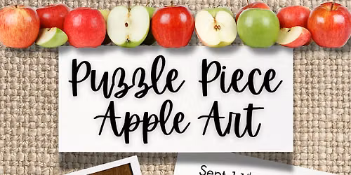 Caregiver Connections: Puzzle Piece Apple Art
