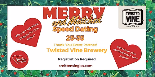 Merry & MATCHED Speed Dating - Des Moines Area (Ages 25 to 35)