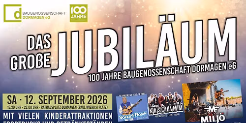 Das gro\u00dfe Jubil\u00e4um! 100 Jahre Baugenossenschaft Dormagen