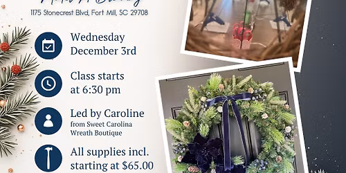 Model A Brewing Winter Wreath Workshop