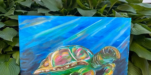 Summer Turtle Sip & Paint at 4 Oaks Mocksville June 18th
