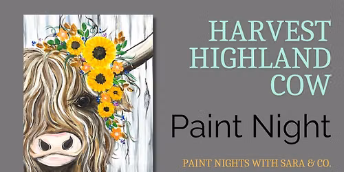 Harvest Highland Cow Paint Night