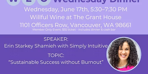 WEO June Dinner (Member Only Event)