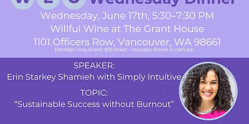 WEO June Dinner (Member Only Event)