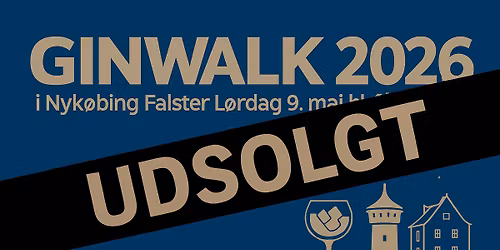 Ginwalk i Nyk\u00f8bing Falster 2026 (UDSOLGT)