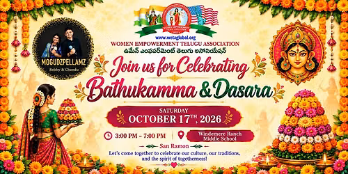 WETA 2026 Bathukamma Celebrations - Bay Area California