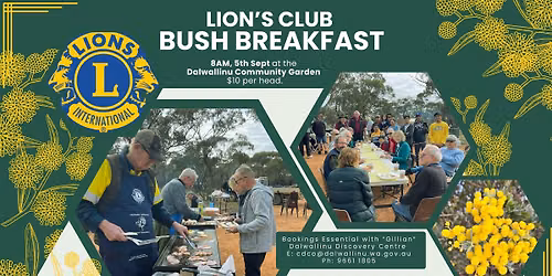  Lions Club Bush Breakfast