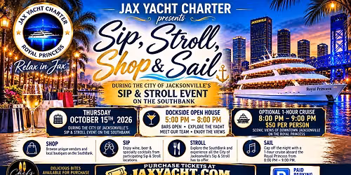 Sip, Stroll, Shop & Sail