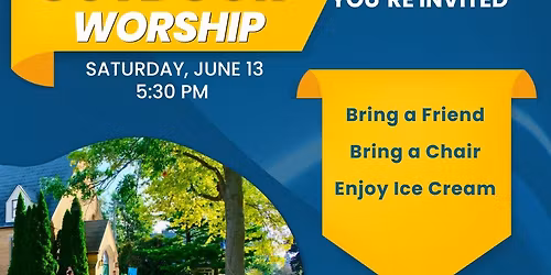 Outdoor Worship at Trinity