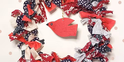 Fabric Wreath Making Workshop at Little Goose Play Cafe