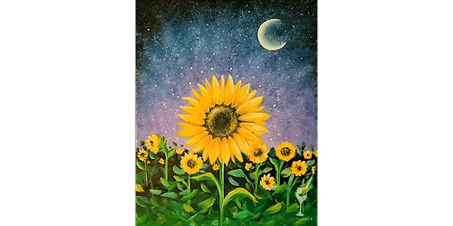 Cosmic Sunflower Field - Paint and Sip in New Braunfels | Classpop!\u2122
