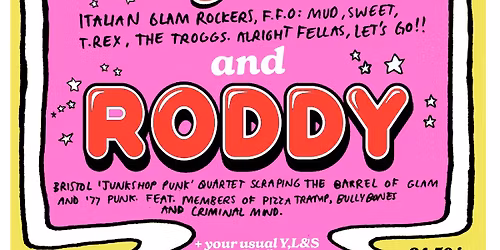 Weird Bloom plus Roddy play Young, Loud & Snotty at the Bell Inn, Bath on SUNDAY 17th May