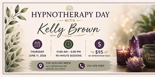 Hypnotherapy Day with Kelly Brown, J.D., C.Ht