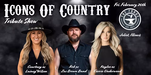 Tributes to Lainey Wilson - Zac Brown Band and Carrie Underwood LIVE - ICONS OF COUNTRY at The Forge