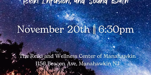 New Moon Meditation, Reiki Infusion, and Sound Bath 