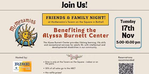 McMenamins Friends & Family Night benefit for Seattle Children's Alyssa Burnett Adult Life Center