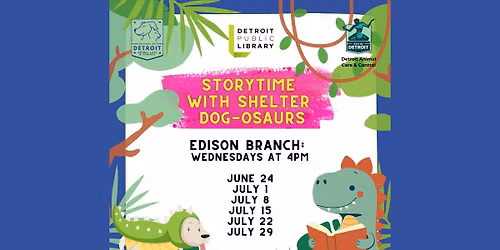 Storytime with Shelter Dog-osaurs
