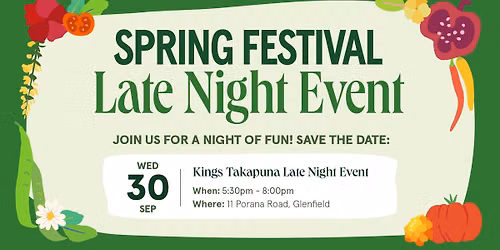 Spring Festival | Late Night Event | Takapuna