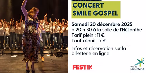 Saison culturelle - Concert Smile gospel