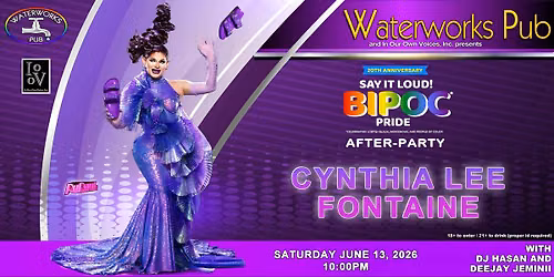 Cynthia Lee Fontaine @ Waterworks Pub - BIPOC* Pride Official After Party