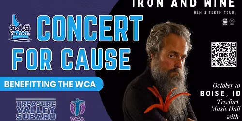CONCERT FOR CAUSE 2026 WITH IRON AND WINE!