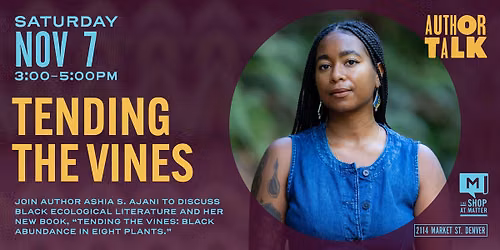 Author Talk: Tending the Vines