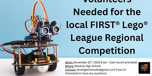 Volunteer at the FIRST\u00ae LEGO\u00ae League Regional Competition