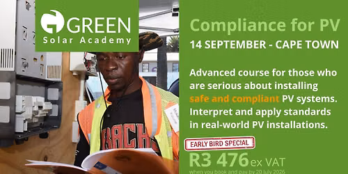Compliance for PV Systems - Electricians and Advanced Installers - Cape Town