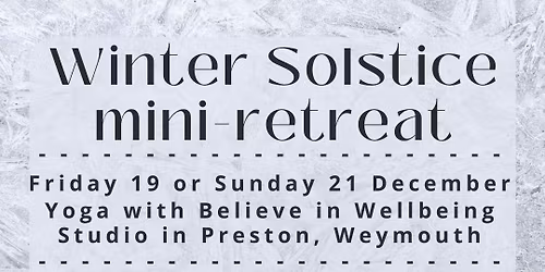 Winter Solstice mini retreat with Vision Boarding
