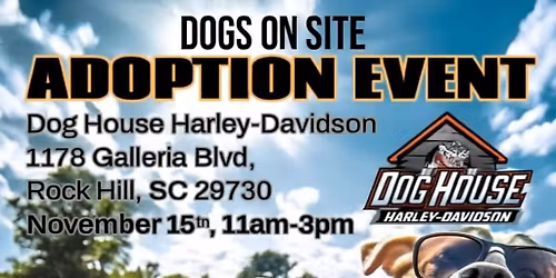 HOGS & DOGS: FYCAS Adoption Event at Dog House Harley Davidson