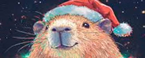 Family Christmas Capybara Art Workshop Ages 5+