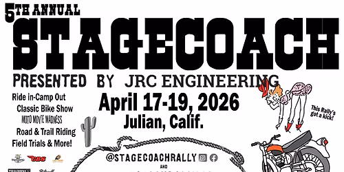 5th Annual STAGECOACH Classic Motorcycle Rally