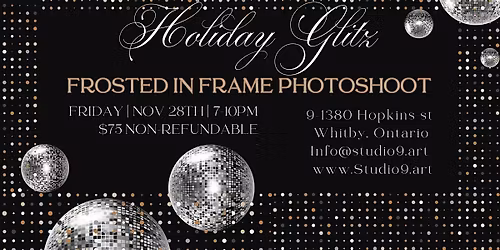 Frosted in Frame Holiday Glitz Photoshoot