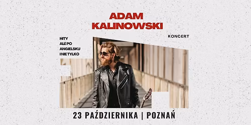 Adam Kalinowski - Ale po angielsku i nie tylko | Pozna\u0144 | 23 pa\u017adziernika 2026