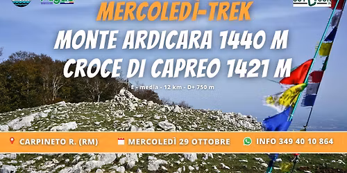 MERCOLED\u00ec-TREK - Monte Ardicara 1440 m + Croce di Capreo 1421 m - terrazze vista mare