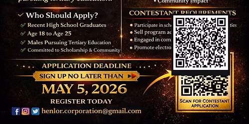 Mister Juneteenth Scholarship Pageant \u2013 Contestant Registration