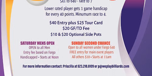 Arizona Women's Billiard Tour Stop No. 4