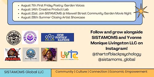 SISTAMoms Summer Social in the Garden