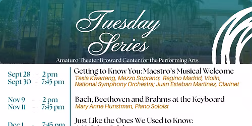 Symphony of the Americas - Dont Rain on my Parade at Broward Center Amaturo