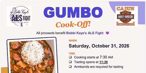 BK\u2019s ALS Fight Gumbo Cookoff